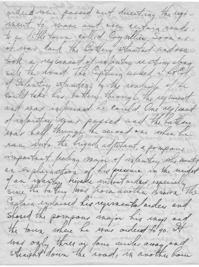 Long Hand Note by Senator Harry S. Truman