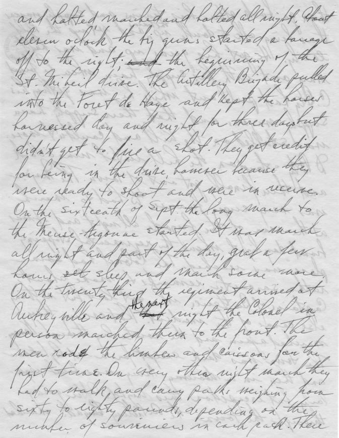 Long Hand Note by Senator Harry S. Truman