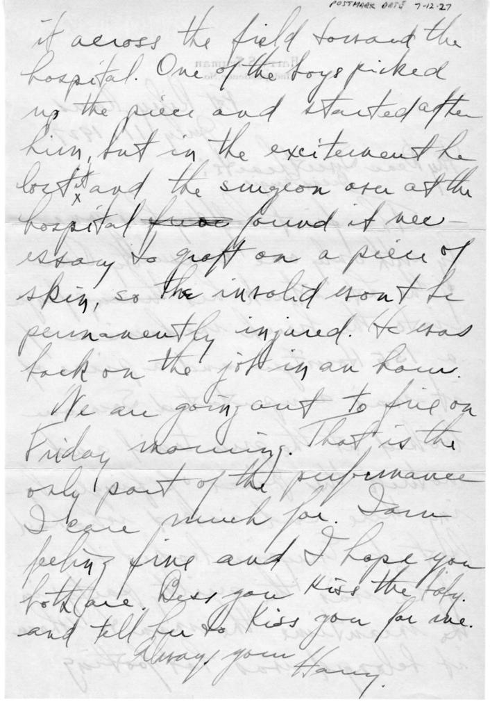 Harry S. Truman to Bess W. Truman