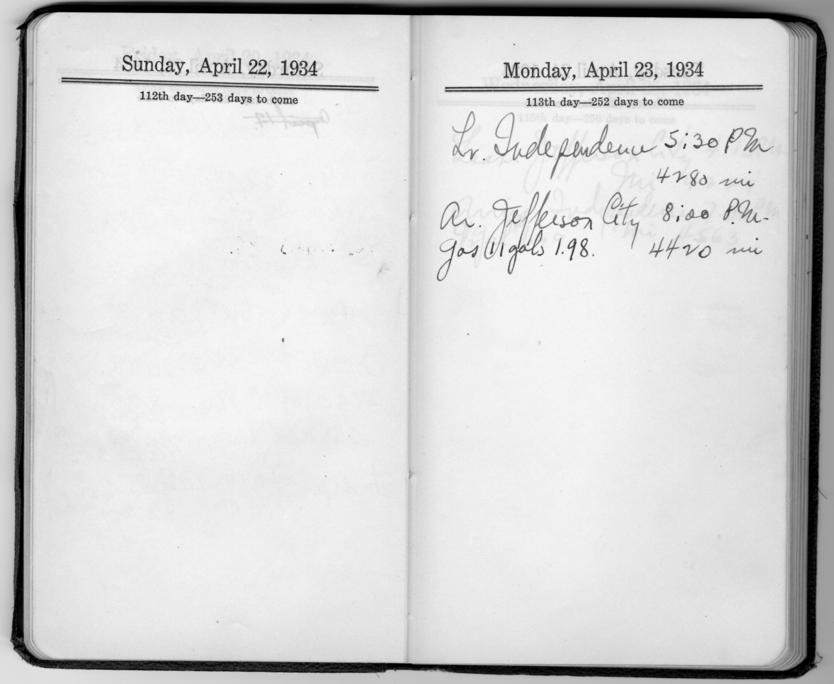 Diary appointment book of Harry S. Truman