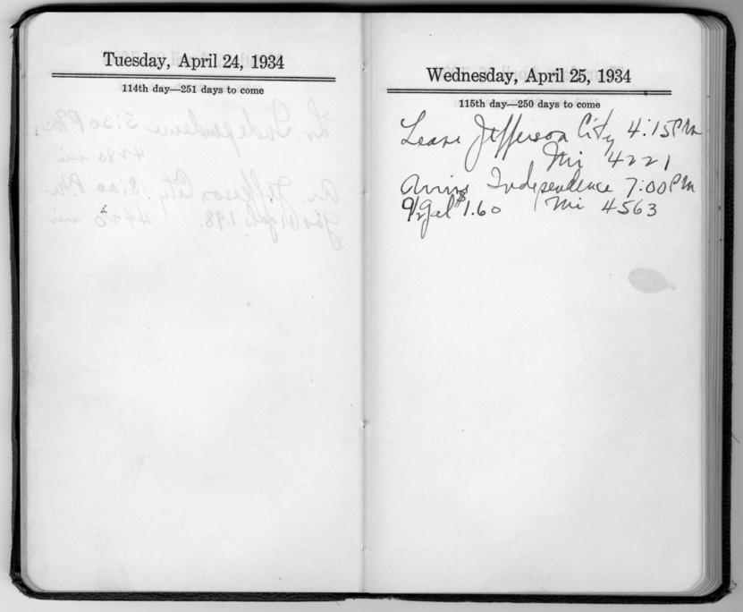 Diary appointment book of Harry S. Truman