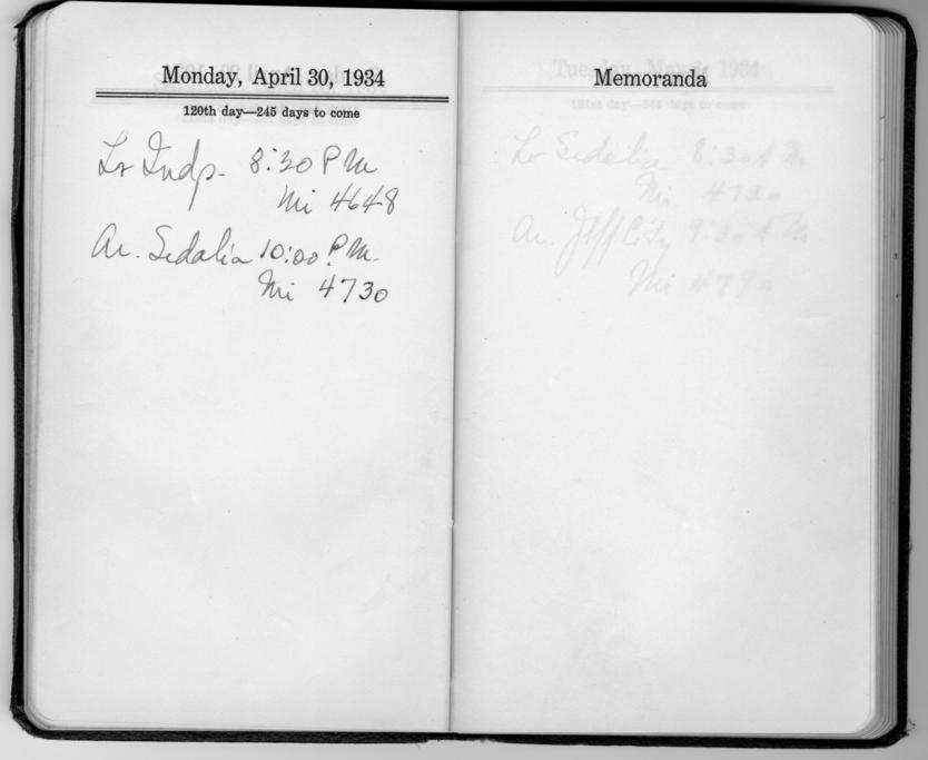 Diary appointment book of Harry S. Truman