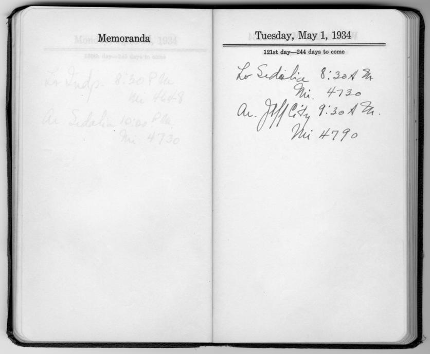 Diary appointment book of Harry S. Truman