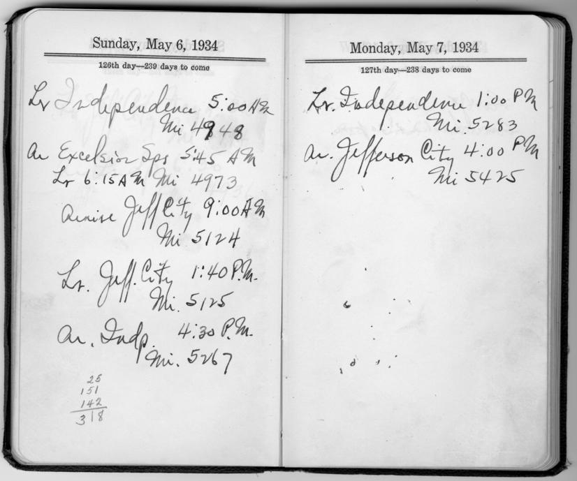 Diary appointment book of Harry S. Truman