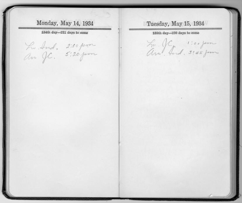 Diary appointment book of Harry S. Truman