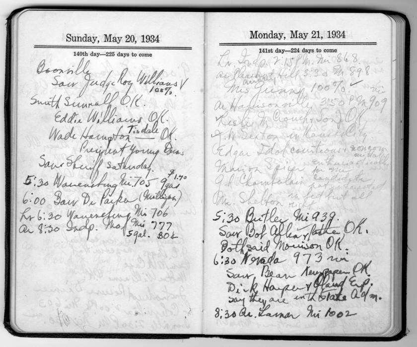 Diary appointment book of Harry S. Truman