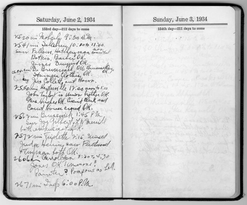 Diary appointment book of Harry S. Truman