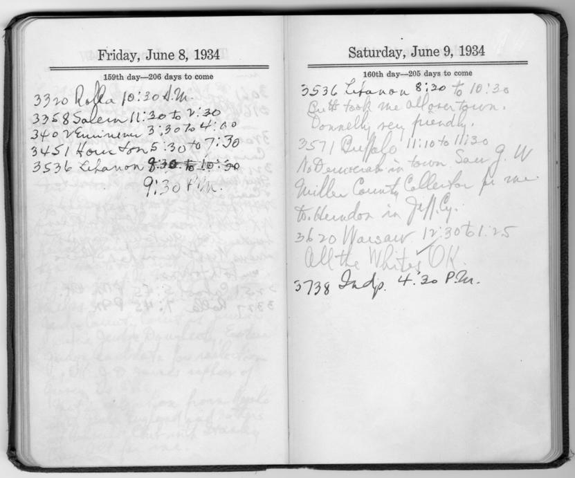 Diary appointment book of Harry S. Truman