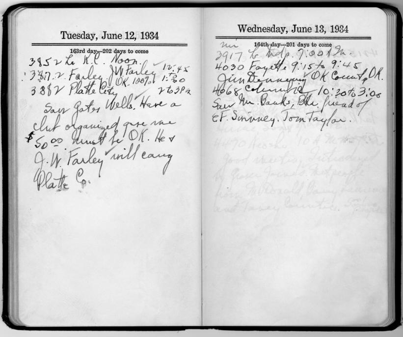 Diary appointment book of Harry S. Truman