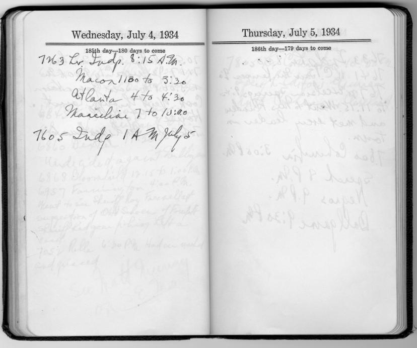 Diary appointment book of Harry S. Truman