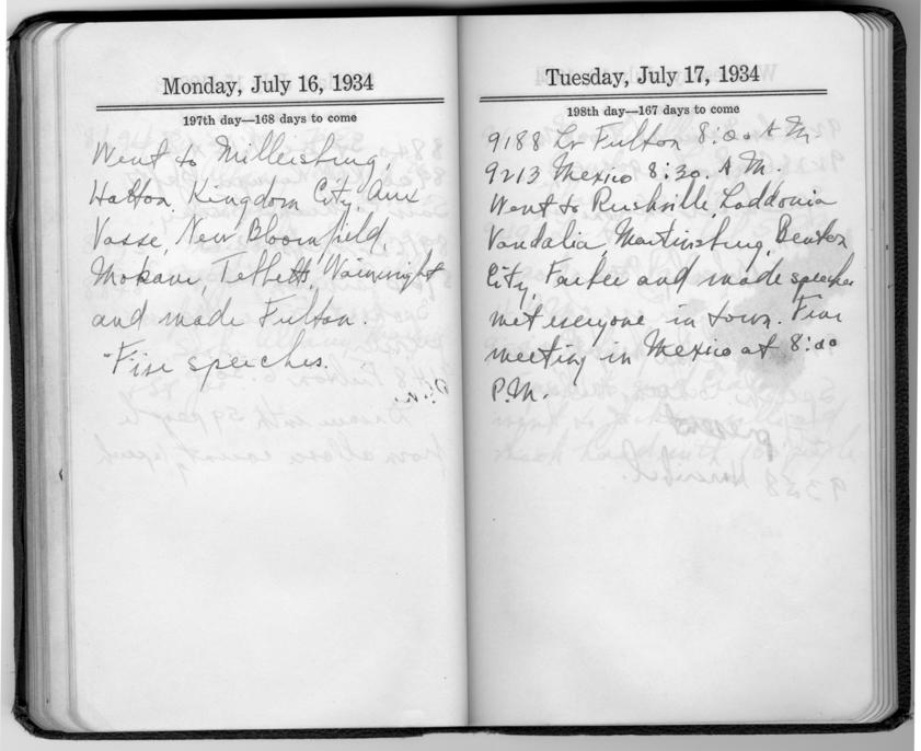 Diary appointment book of Harry S. Truman