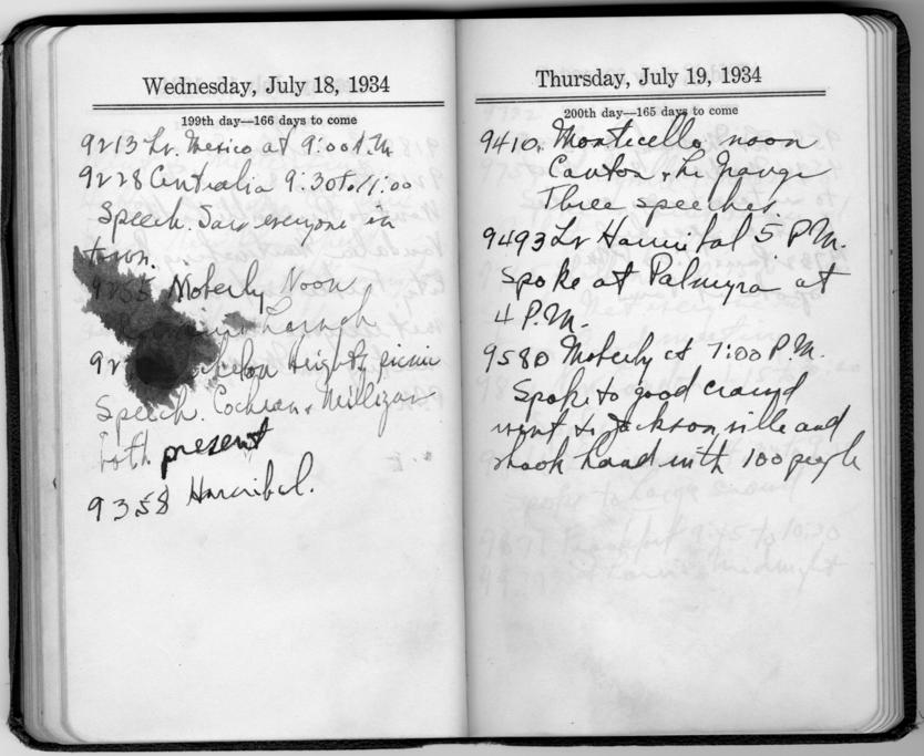 Diary appointment book of Harry S. Truman