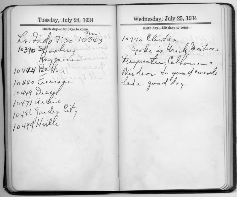 Diary appointment book of Harry S. Truman