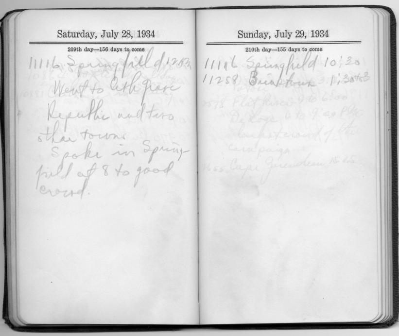 Diary appointment book of Harry S. Truman