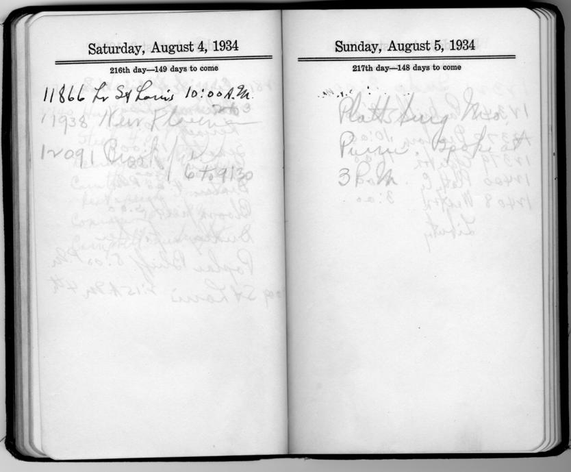 Diary appointment book of Harry S. Truman