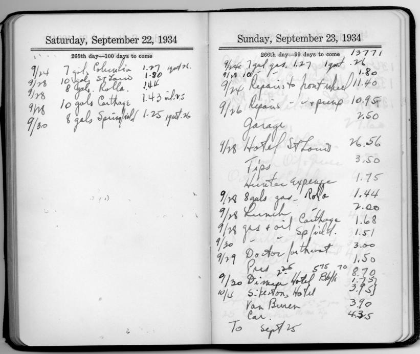 Diary appointment book of Harry S. Truman