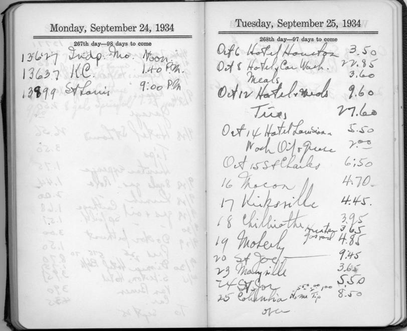 Diary appointment book of Harry S. Truman