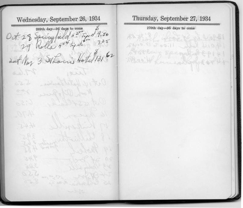 Diary appointment book of Harry S. Truman