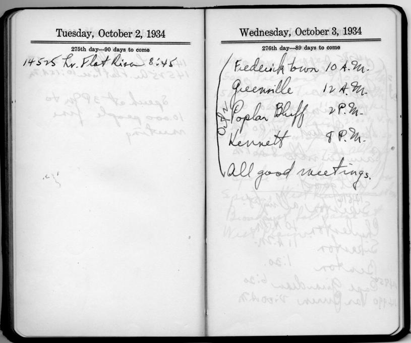 Diary appointment book of Harry S. Truman