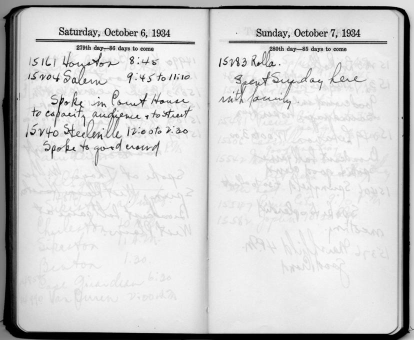 Diary appointment book of Harry S. Truman