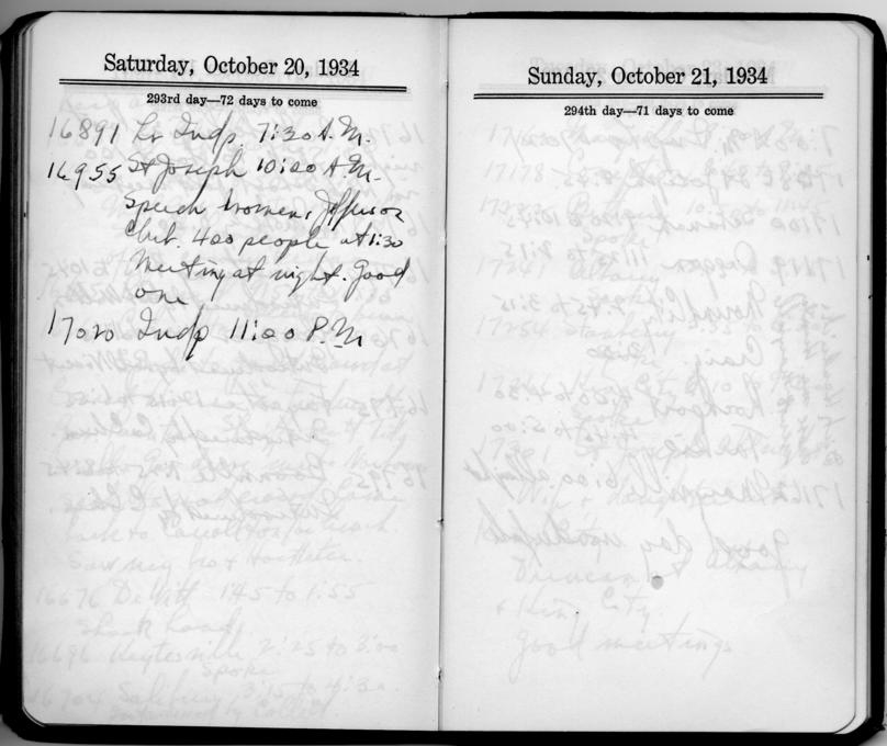 Diary appointment book of Harry S. Truman