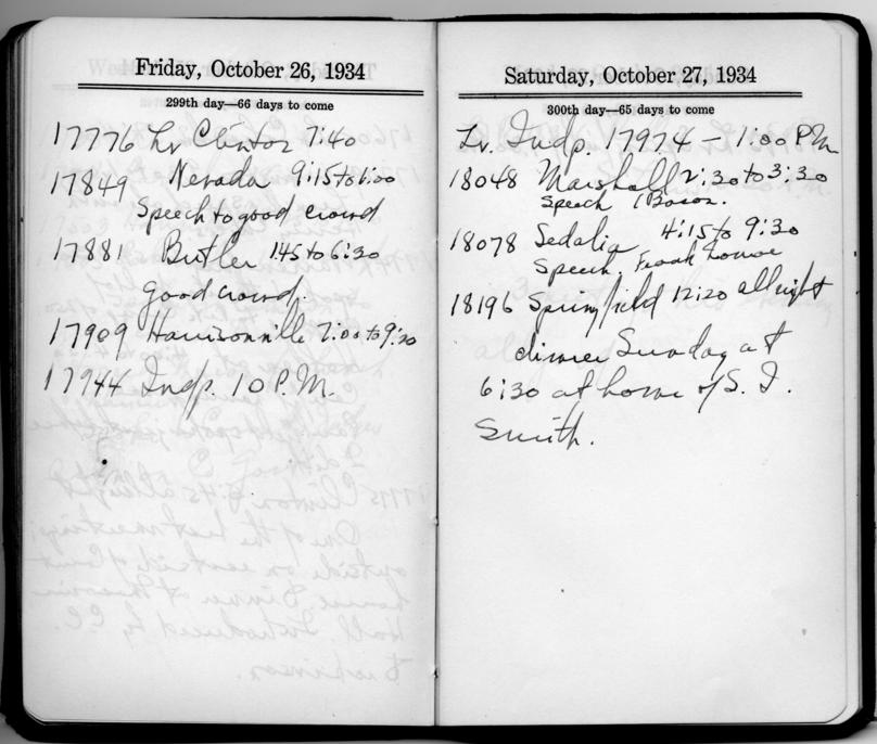 Diary appointment book of Harry S. Truman