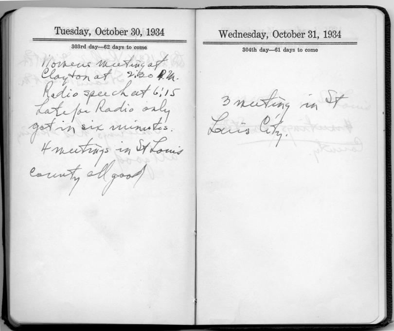 Diary appointment book of Harry S. Truman