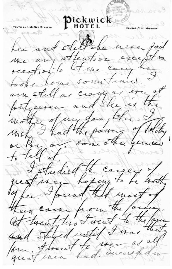 Longhand Note by Harry S. Truman