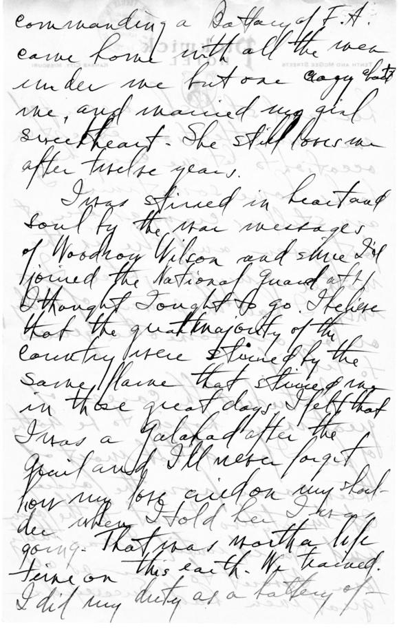 Longhand Note by Harry S. Truman