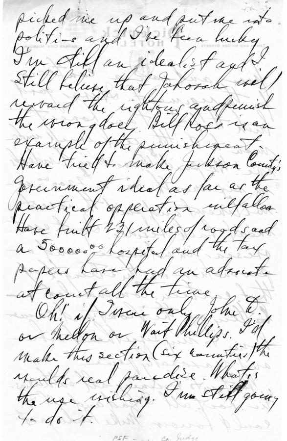 Longhand Note by Harry S. Truman