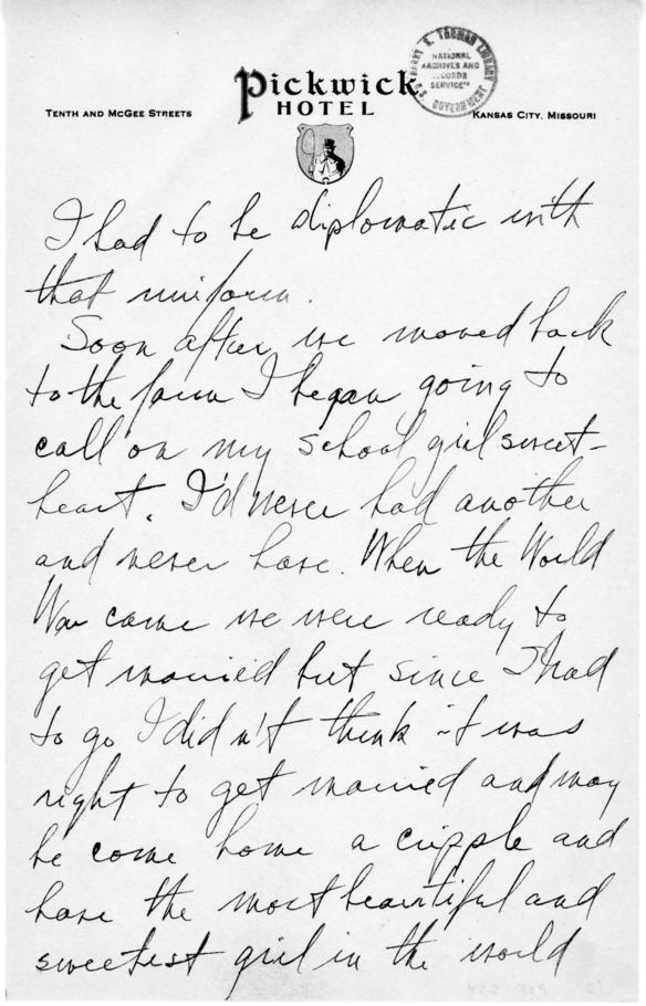 Longhand Note by Harry S. Truman