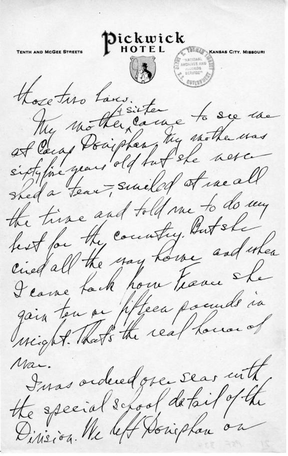 Longhand Note by Harry S. Truman