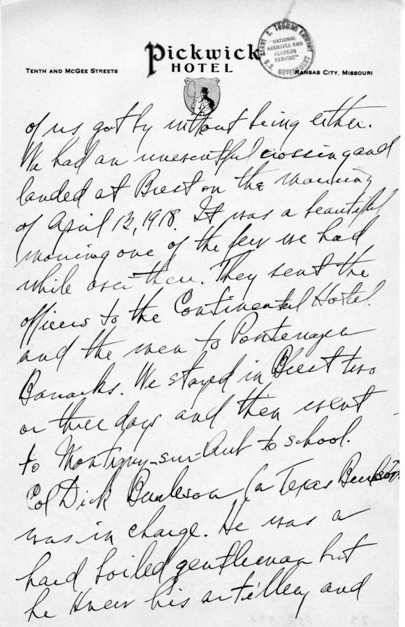 Longhand Note by Harry S. Truman