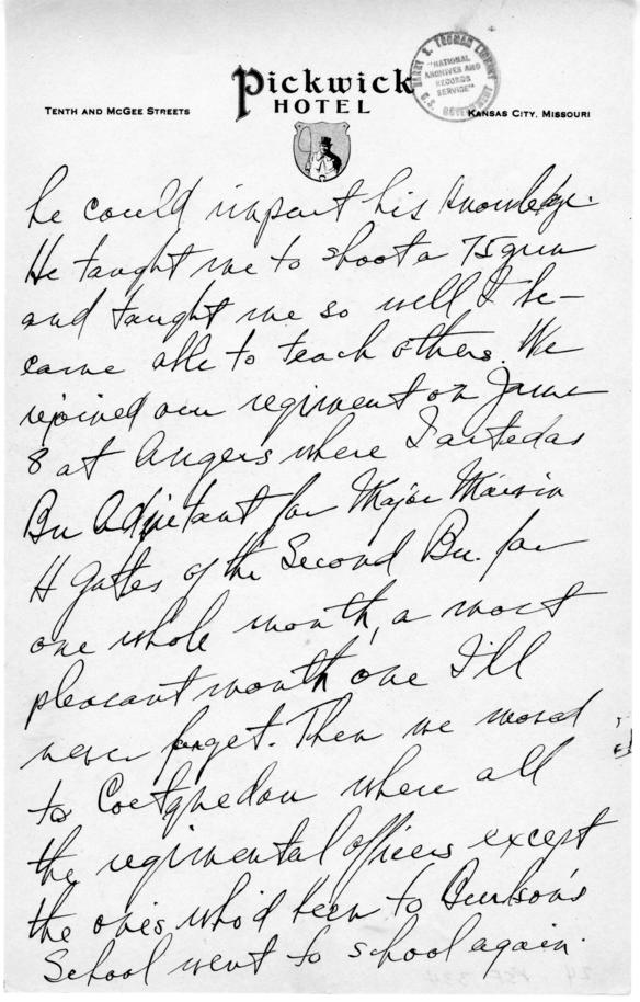 Longhand Note by Harry S. Truman