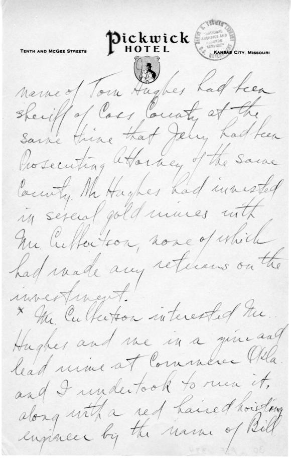 Longhand Note by Harry S. Truman