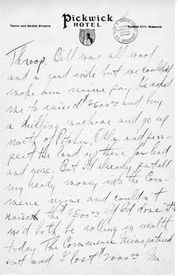 Longhand Note by Harry S. Truman