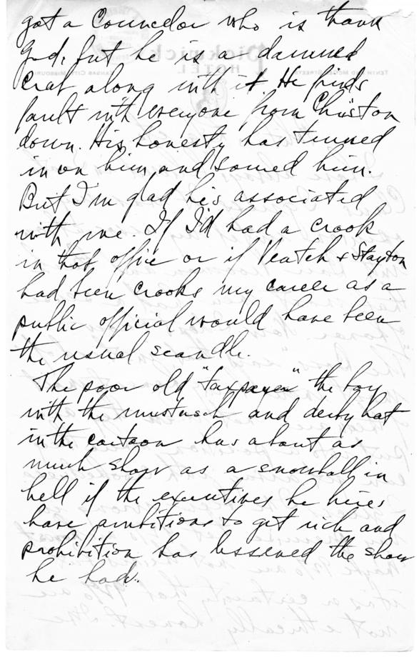 Longhand Note by Harry S. Truman