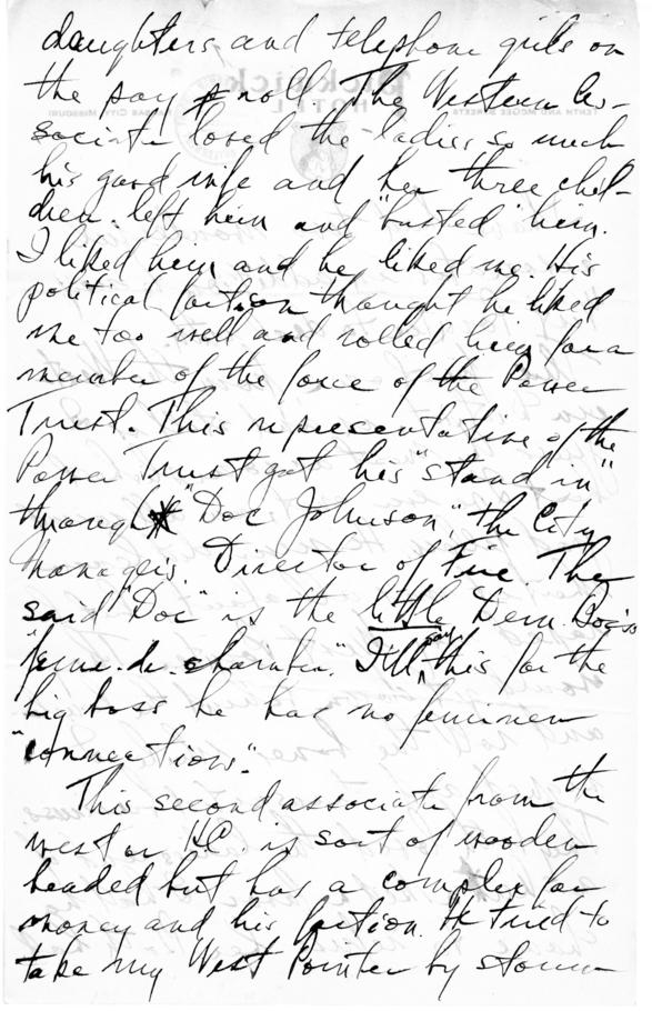 Longhand Note by Harry S. Truman