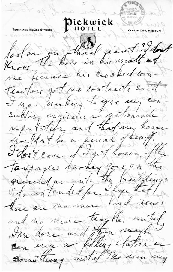 Longhand Note by Harry S. Truman