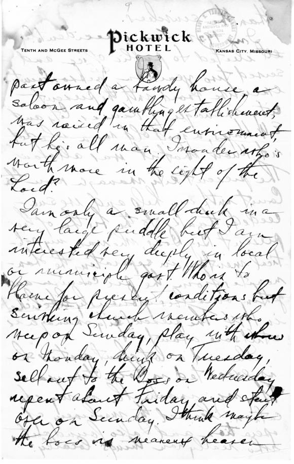 Longhand Note by Harry S. Truman