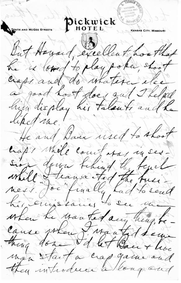 Longhand Note by Harry S. Truman