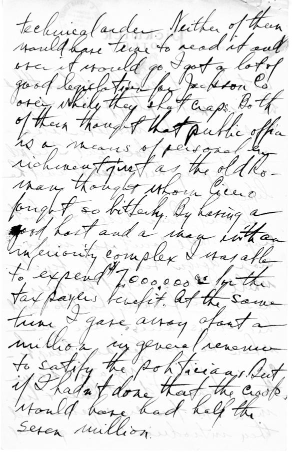 Longhand Note by Harry S. Truman