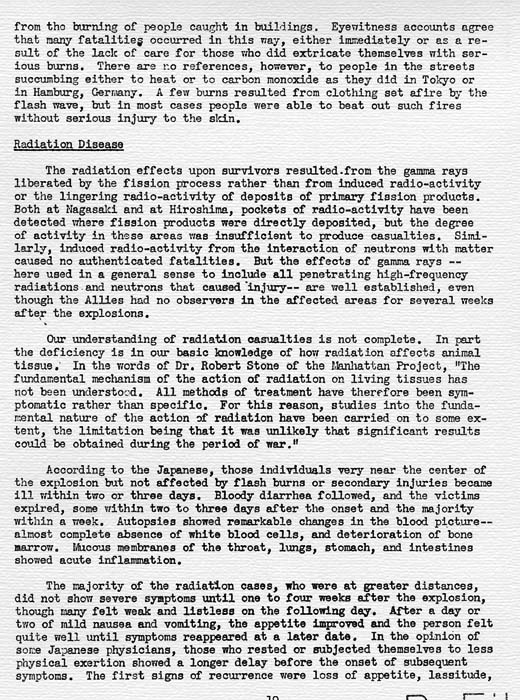 U. S. Strategic Bombing Survey: The Effects of the Atomic Bombings of Hiroshima and Nagasaki