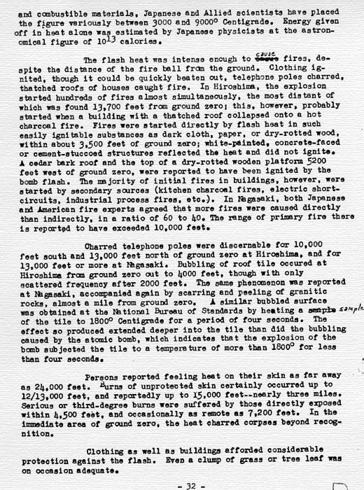 U. S. Strategic Bombing Survey: The Effects of the Atomic Bombings of Hiroshima and Nagasaki