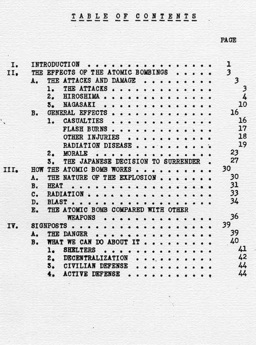 U. S. Strategic Bombing Survey: The Effects of the Atomic Bombings of Hiroshima and Nagasaki