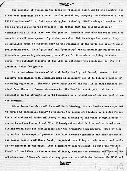 \"Soviet Intentions and Capabilities\"



  

