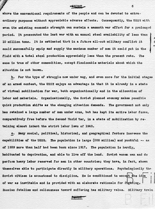 \"Soviet Intentions and Capabilities\"



  
