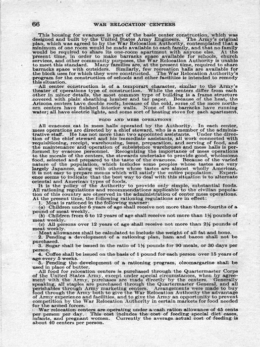 Senate Document, War Relocation Centers: Hearings Before a Subcommittee of the Committee on Military Affairs, United States Senate…, 1943, documenting hearings that occurred on January 20, 27, and 28, 1943. Papers of Dillon S. Myer. 