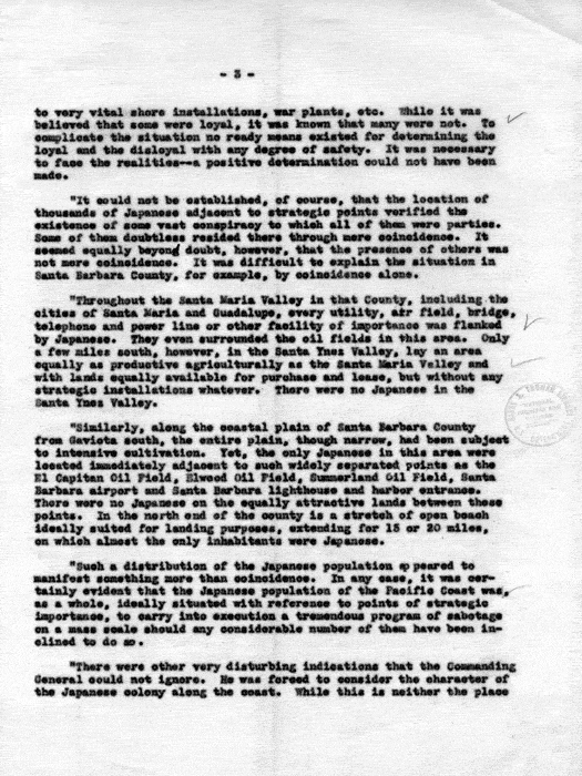 Memorandum, Director [Dillon S. Myer] to the Secretary [of the Interior], [April 29, 1944]. Papers of Dillon S. Myer.