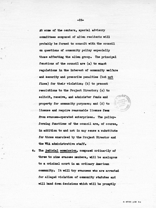 Report: Second Quarterly Report, July 1 to September 30, 1942, War Relocation Authority, not dated, c. late 1942. Papers of Philleo Nash. 